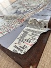 Vintage 1940s Nyc Subway Metal Sign - Rare Mta Map Crosstown Line Irt Bmt Ind