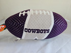 Ty Beanie Ballz Nfl Rush Zone  Dallas Cowboys 12  Plush Football Stuffed Toy Nwt