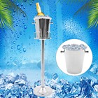 Floor Standing Champagne Ice Bucket Stainless Steel Wine Cooler Ice Silver Gift