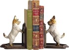 Decorative Bookends - Pair Of Cast Iron Dogs   Vintage Decorative Heart