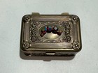 Vintage Small Trinket Jewelry Box Rose Flowers
