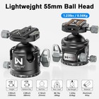 Heavy Duty Tripod Ball Head 55mm With Arca Swiss Quick Release  88lbs Capacity