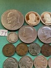 Us Coin Junk Drawer Silver Dime War   Indian Pennies Lot Nickel Estate Sale