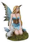 Celestial Nova Starlight Tribal Fairy Fae With Pixie Cat Home Decor Figurine
