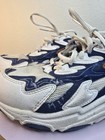 Vintage Brooks Running Shoes White Navy Blue Silver Chunky Y2k Sneaker Size 6 5