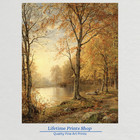 Vintage Late Summer Landscape Giclee Fine Art Paper Print
