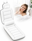 Full Body Bath Pillow For Bathtub  White 52  X 17    Extra Thick  Adjustable    