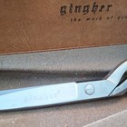 Gingher Chrome Dressmaker Shears Bent-handle 8  Steel Right-handed Straight