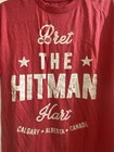 Wwe Vintage Bret The Hitman Hart Official Double Sided T-shirt Size M Pink