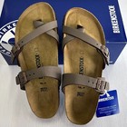 New W box Birkenstock Womens Mayari Birkibuc-mocha Narrow Sandals- Select Size