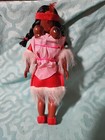 Vintage Rare  Native American Indian Doll   Sleepy Eyes  Beads twin Baby Papoose