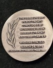 Israel Egypt Peace Treaty 1979 Sterling Silver Commemorative Medal Rare Graphics