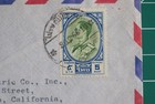 1966 Thailand Airmail Cover To Usa With 5 Baht King Bhumibol Stamp
