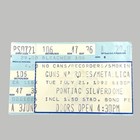 Vintage Concert Ticket Stub Lot W  Extras Football Movie Tennis Grateful Dead U2