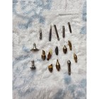 15pc Wood Burning Soldering Tip Set Assorted Pyrography Leather Craft Brass