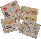School Specialty Abc Puzzles - 8 1 2 X 6 3 4 Inches - Set Of 26 - Wooden