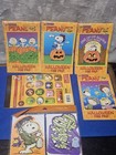 Vintage Peanuts Halloween Lot Fun Pads Stickers Hallmark Cards Snoopy Charlie