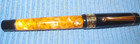 Delta 365 Orange Cracked Ice Vermeil Trim Rollerball Pen   Case 925