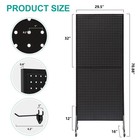 Eastern Tree 2 5 x 6  Metal Pegboard Display Stand With 1-pack Black  Black 