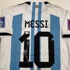 Autographed signed Lionel Leo Messi Argentina Blue white Soccer Jersey Bas Coa