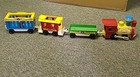 Vintage Fisher-price Circus Train  991 1970s Engine Cars Animals Classic Toy
