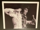 Elvis Presley Original 8x10 Photo White Fringe Suit 1970 Vegas Stamped Tunzi Jat