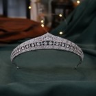 Luxury Crystal Bridal Tiara Crown Princess Wedding Headpiece Silver Rhinestone