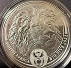 2022 Big Five Series Ii South Africa Lion 1oz Silver Coin Bu Coa Ogp