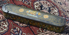 Rare Antique Persian Qalamdan Lacquered Pen Case Scribe 19th Century Handpainted