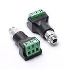 5 Pack 3 5mm Stereo Female Terminal Block Panel Mount Connector Audio Jack