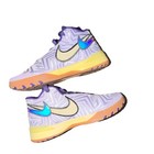 Nike Men s Purple Low Top Lace-up Athletic Sneakers Gum Rubber Sole Geo