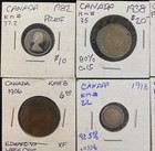 Nine Coins From Canada  Including Silver 