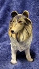 Vintage Ceramic Collie Dog Statue
