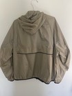 Nike Windbreaker Jacket Mens Xl Beige Black Hooded New With Tags