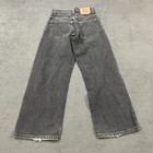 Levi s 569 Washed Black Loose Straight Denim Skater Baggy Jeans Kids Size 10