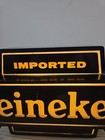 Vintage Heineken Imported Beer Lighted Sign 1980   s Standing Bar Wall Decor 