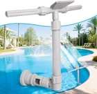 Pool Fountain For Above And In-ground Pools  Dual Spray Pool Waterfall Fountain