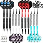 12 18g Soft Tip Darts Set With 4 Colors Pvc Shafts And Metal O Rings