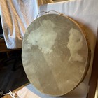 Vintage 15  Shaman Frame Drum Rawhide Leather Head Native American Style Decor