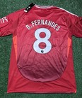 Adidas Manchester United Home 24 25 Replica Soccer Jersey Size Xl B fernandes  8