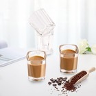 6 Pack Heavy Base Shot Glasses Set  Clear Tequila Square Shot Glass Bulk 2 Oz Wi