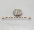 2 4mm Round Rolo Cable Safety Chain With Double Clasp Lock Real 14k Yellow Gold