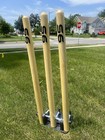 S6 Cricket Spring Return Stumps Wickets Metal Base Multi Surface Placement