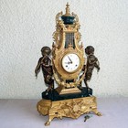 Vintage Imperial Mantel Clock Cherubs Two Bells Striking Serviced Working