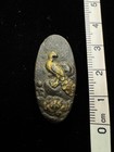 Vintage Tsukagashira Kashira Bird Design Japanese Samurai Katana Sword Fittings