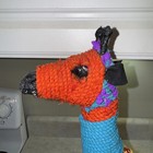 Hand Crafted India 100  Recycled Yarn Giraffe 19   