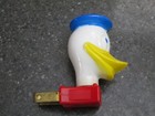 Vintage Donald Duck Night Light Walt Disney Working Plastic