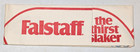 Vintage Falstaff Beer  The Thirst Slaker Paper Hat Dated 1968 By Paperlynen
