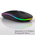 2 4ghz Wireless Optical Mouse Usb Rechargeable Rgb Cordless Mice For Pc Laptop