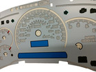 White Gauge Face Overlay 03 04 05 Silverado Sierra Tahoe Led Version Trans Temp